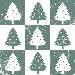 Christmas 28 - Green Christmas Tree Pattern