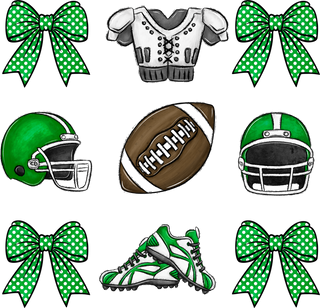 Football Bows Green