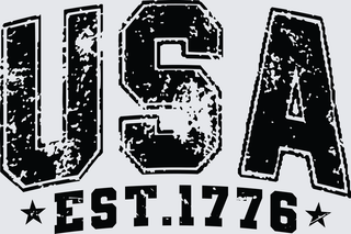USA Est 1776 Black