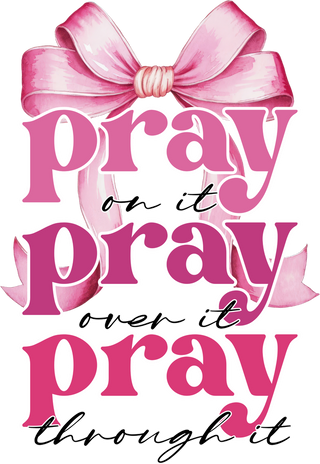 Pink Pray Bows Back