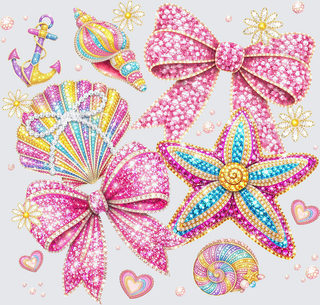 Sparkle Bows Seashells