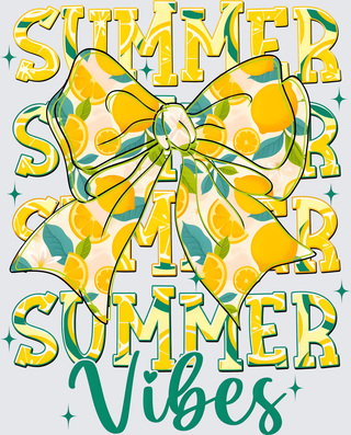 Summer Vibes Lemons Bow