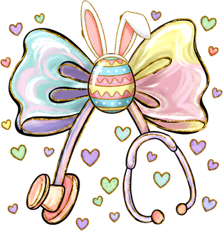 Nurse Easter Bunny Coquette Bow