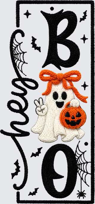 Hey Boo Halloween Boo Ghost Front