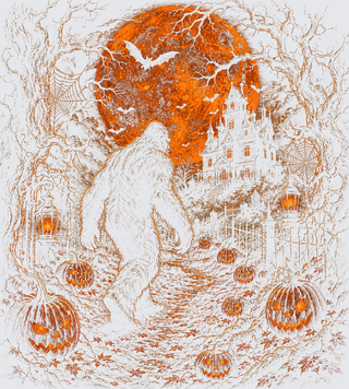 Halloween Bigfoot - For Black Shirt