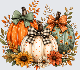 Pumpkins Fall Bow