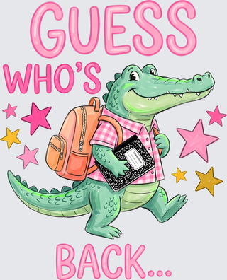 Guess Who's Back Gator Pink