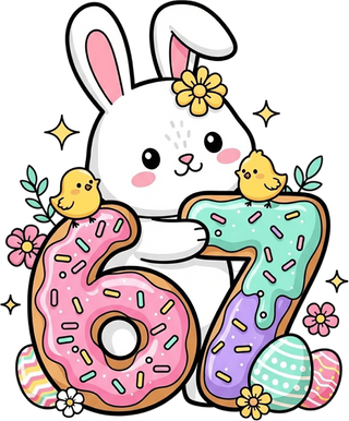 67 Bunny doughnuts easter