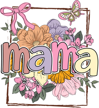 Retro Floral Mama