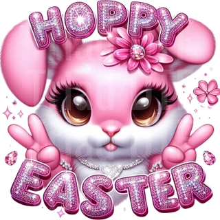 Hoppy Easter Pink Bunny