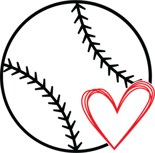Baseball Heart 03 PNG file