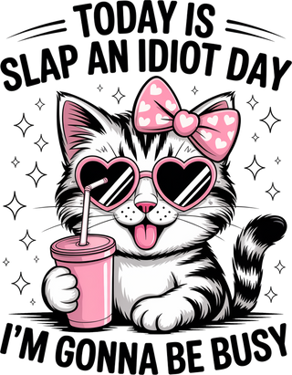 Today is Slap an Idiot Day Snarky PNG