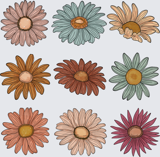 Retro Flowers