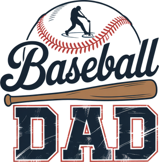 559. Retro Baseball Dad PNG, Dad Shirt Design