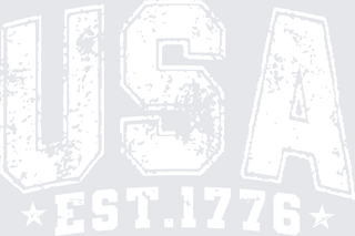 USA Est 1776 White