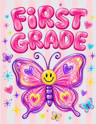 Back To School Butterfly 1st Grade