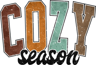 Cozy Season Autumn Fall Vibes Distressed