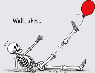 Well Shit Skeleton Leg
