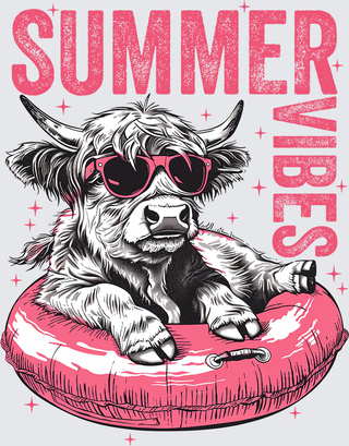 Summer Vibes Cow Float
