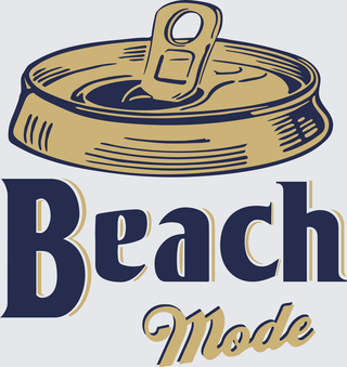 Beach Mode Beer Can