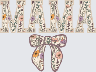 mama floral bow