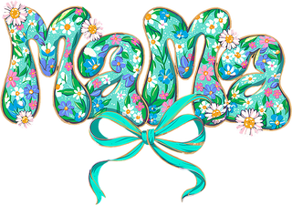 Mama Flowers Bow Green