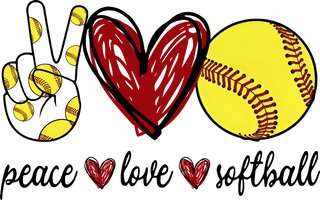 Peace Love Softball