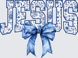 Jesus BLue Bow