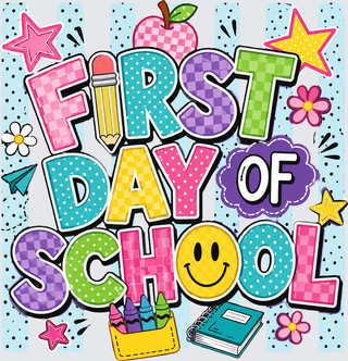 First Day Of School Stripes