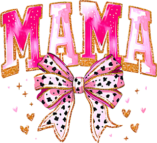 Coquette Glitter Brushstroke Mama