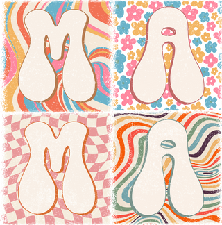 Retro Groovy Mama