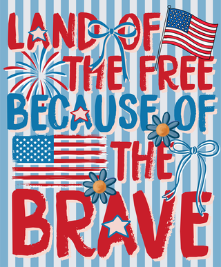 Land Of The Free Because Of The Brave