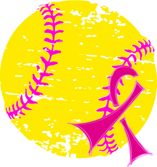 Softball Pink Bow