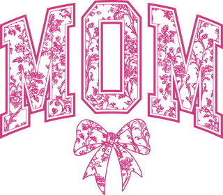 Mom Chinoiserie Coquette Bow Pink