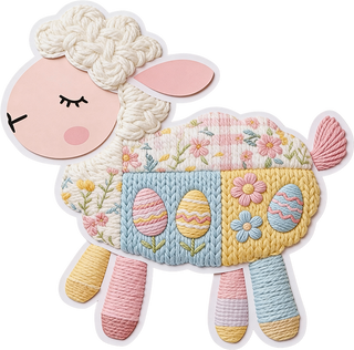 Faux Yarn Easter Sheep