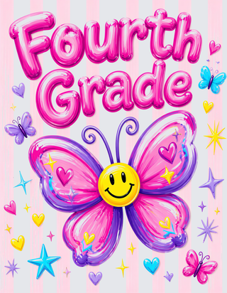 Back To School Butterfly 4th Grade