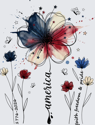 America Flowers Words