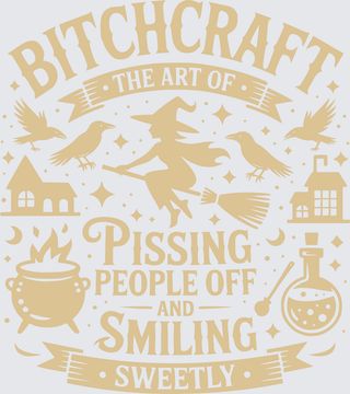 Bitch craft Funny Halloween Tan