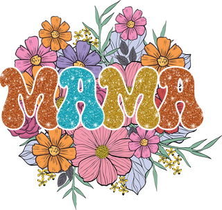 Glitter Floral Mama