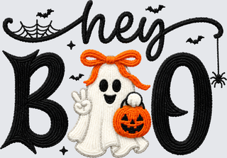 Hey Boo Halloween Boo Ghost Back